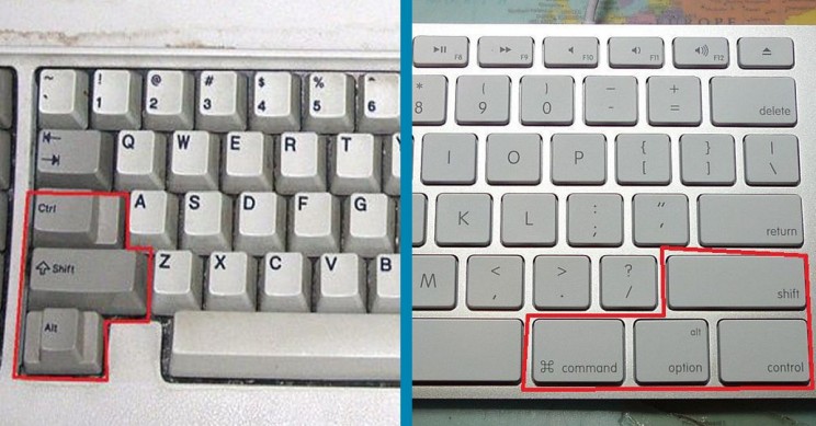 mac equivalent of control key for keyboard shortcuts